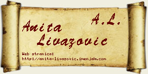 Anita Livazović vizit kartica